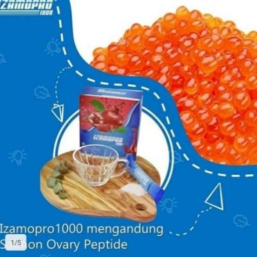 IZAMOPRO 1000 SALMON ORIGINAL OVARY PEPTIDE KANDUNGAN MIRIP SOP 100