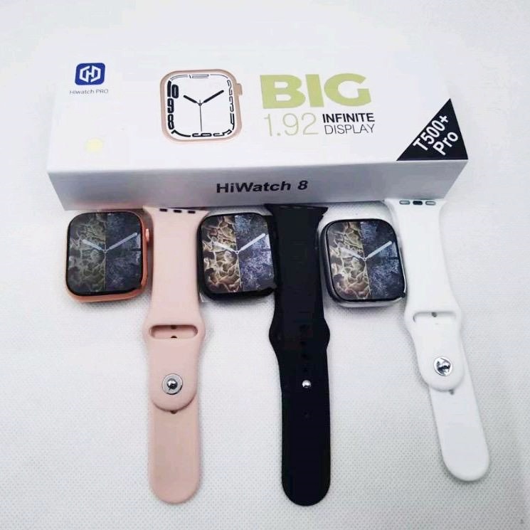 (Ori Bergaransi) SmartWatch Series 7 T500+Pro / T500 Plus Pro / W26+Pro Full Layar (Bisa Custom Foto | Telponan | Notifikasi Wa dll | Jam Tangan Pintar