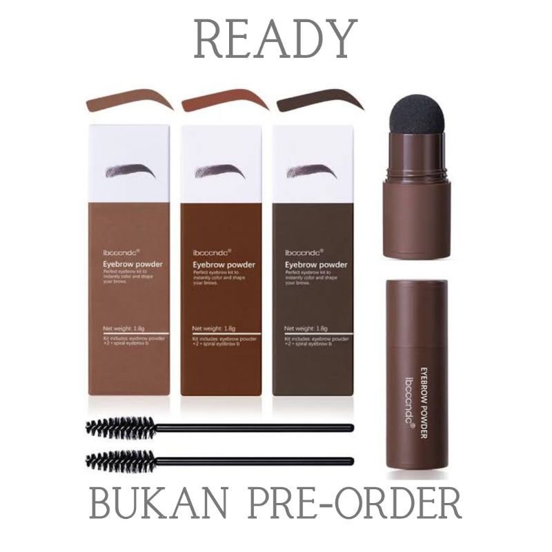 Ibcccndc Cetakan Alis Instan Bedak Alis Eyebrow Powder Eyebrow Stamp Alis Stempel Alis Waterproof
