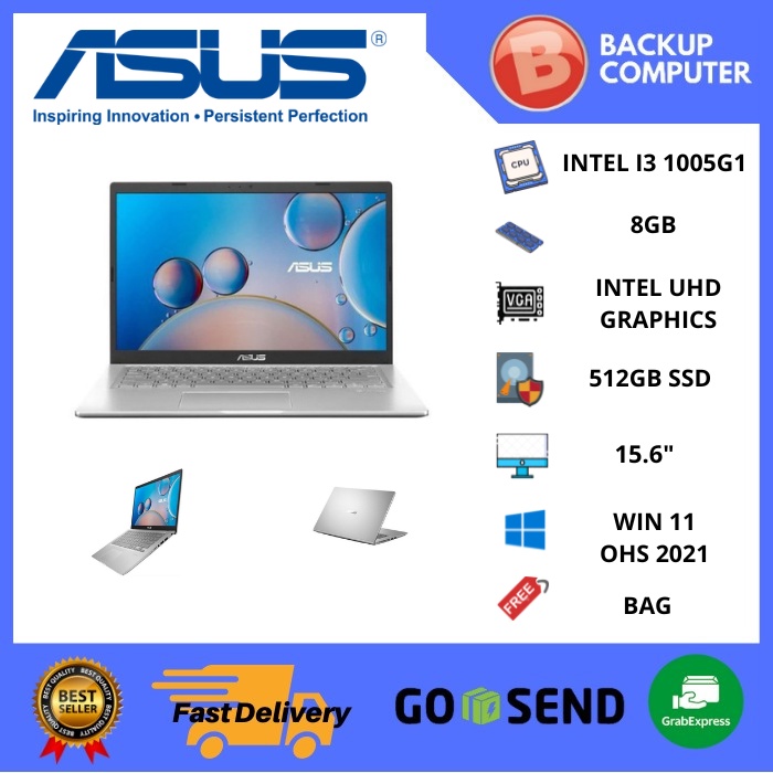 LAPTOP ASUS A516JAO-VIPS3501 i3 1005G1