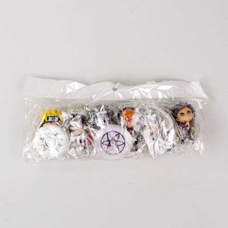 Action Figure Naruto 6 PCS itachi sasuke gaara killer bee obito uchiha