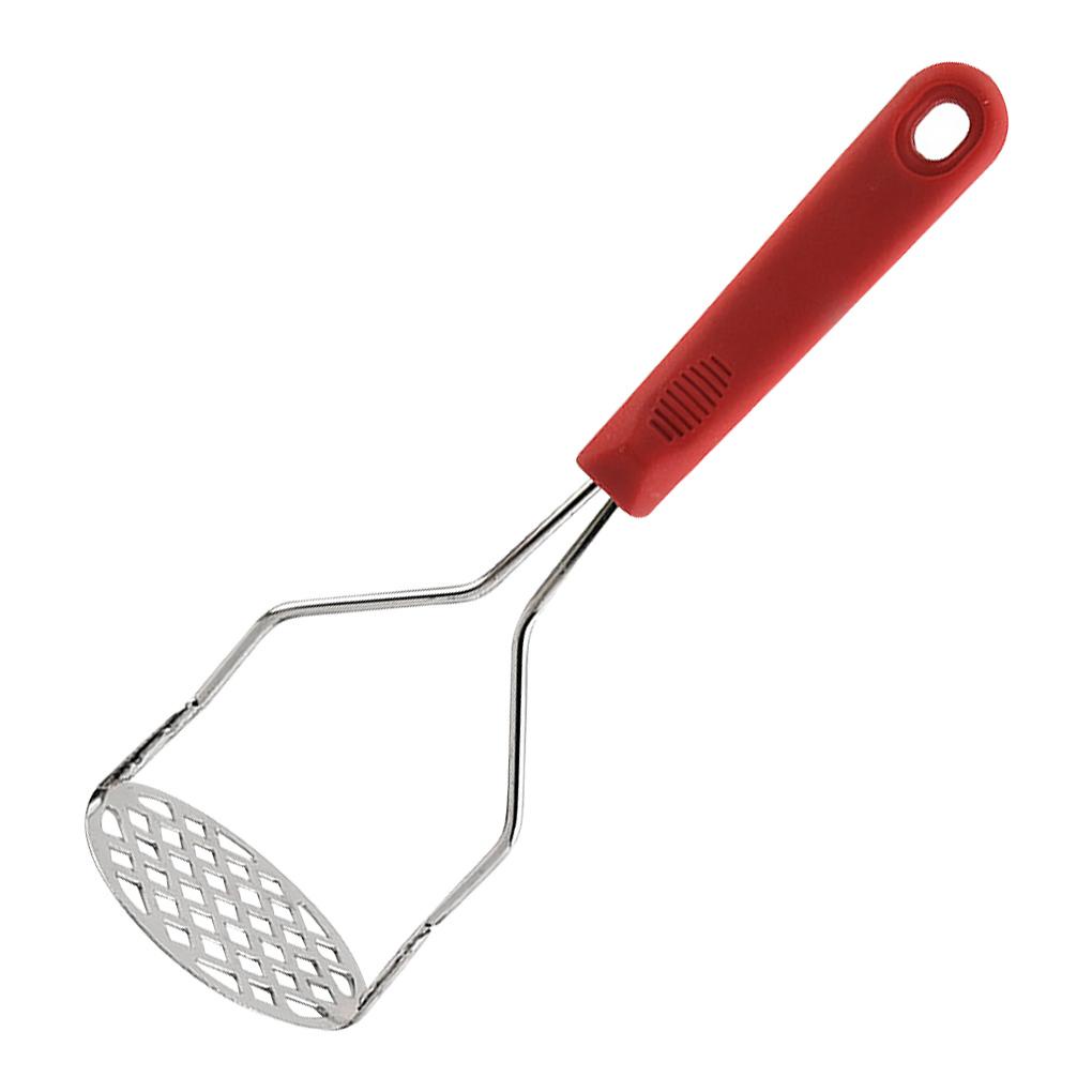 Potato Masher Stainless Fruit Ricer Pegangan Anti Selip Alat Penghancur Kentang Masak Dapur