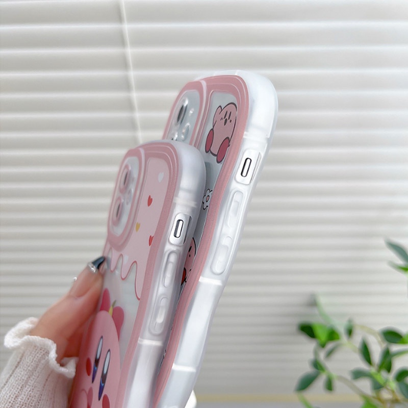 Kartun OPPO A17 A16 A57 2022 A77S A77 A16K A15 A54 A53 A12 A5S A7 A3S A11k A31 A52 A92 A94 A93 A37 F9 A1K A76 Bintang Lucu Motif Kabi Pink Silicone Case