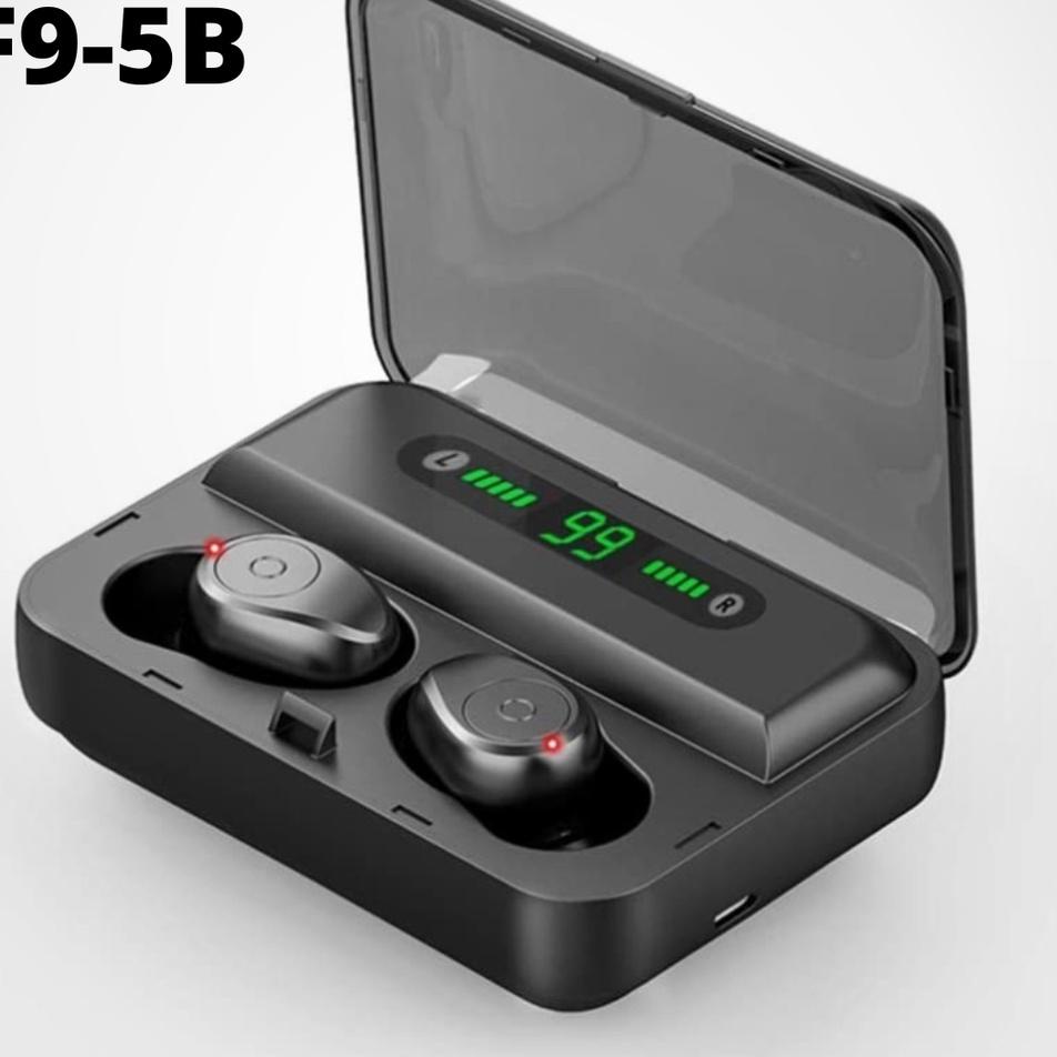 Super Untung Headset TWS F9 Stereo TWS Bluetooth F9 Headset Bluetooth F9  Headset Powerbank Earphone