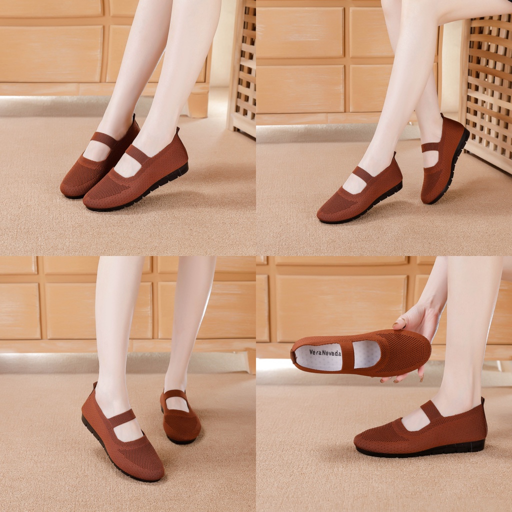 Vera Nevada Sepatu Flat Slip On Wanita Shoes A39