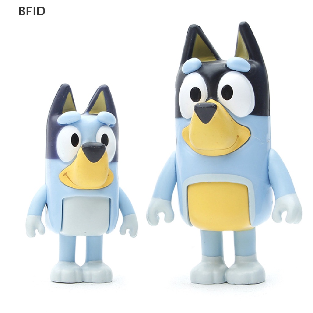 [BFID] 8/12pcs Kartun Animasi Bluey Playtime Mainan Model Angka Mainan Anak Hadiah [ID]