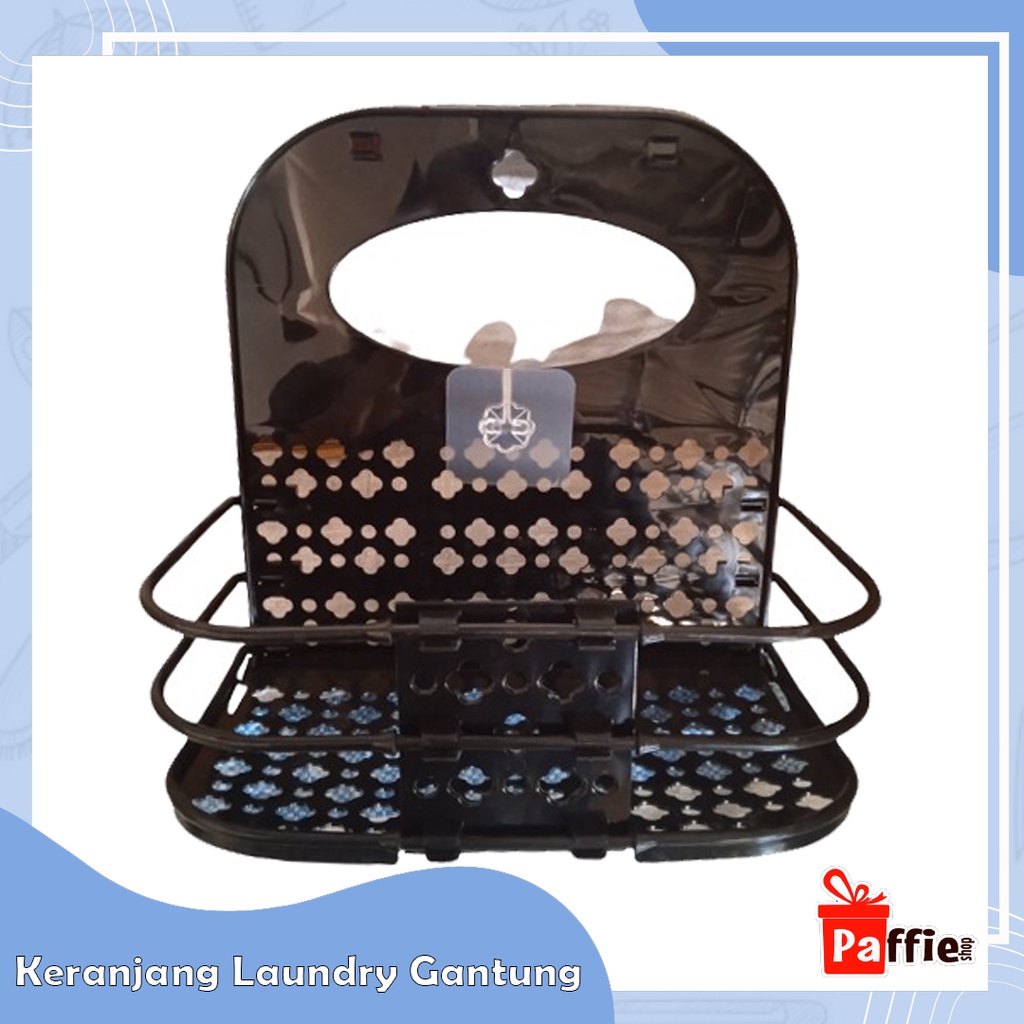 Keranjang Baju Laundry Lipat Pakaian Kotor Gantung Mesin Cuci Dinding