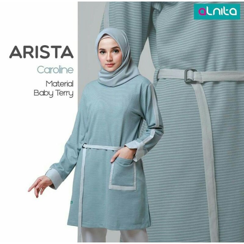 ATASAN ALNITA ARISTA CAROLINE [SIZE S], ATASAN ALNITA ALIKA NAVY [SIZE S & M]
