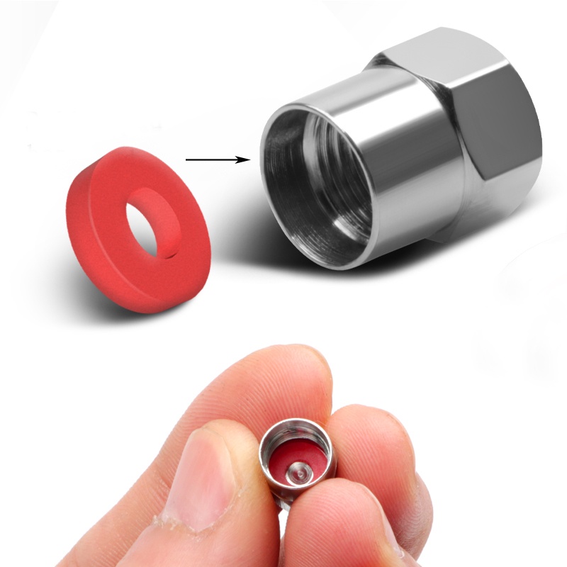 4buahbuah/lot Penutup Roda Mobil Truk Motor Anti Maling Aluminium Wheel Valve Tangkai Klep Ban Tutup Udara Tahan Debu Tutup Kedap Udara