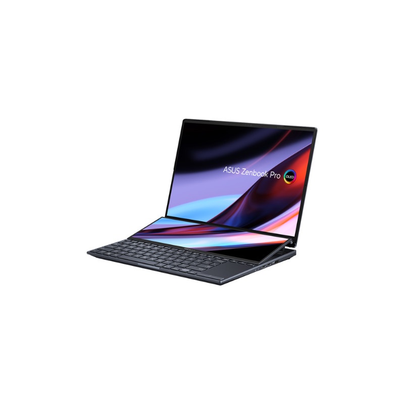 Asus, Notebooks Asus Zenbook Pro 14 Duo UX8402ZE-OLEDS755 /Core i7-12700H/16GB/512GB SSD/RTX3050Ti 4GB/14.5″ 2.8K Touch/Win 11 Home+OHS 2021/Tech Black