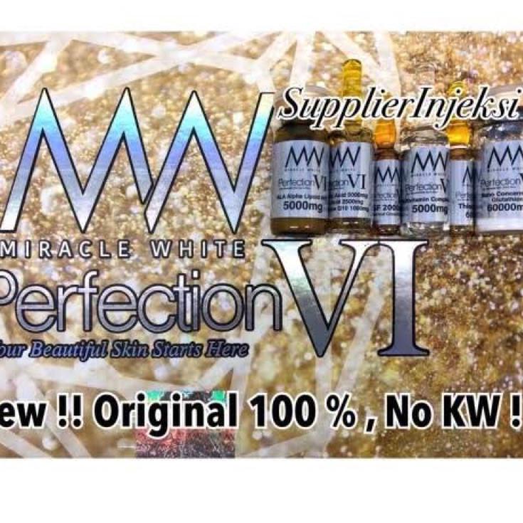 Ready Stock DWAQ7 BOX PERFECTION VI Miracle White Gold Emas Infus Whitening Suntik Putih Pemutih Original 39 Buruan Beli