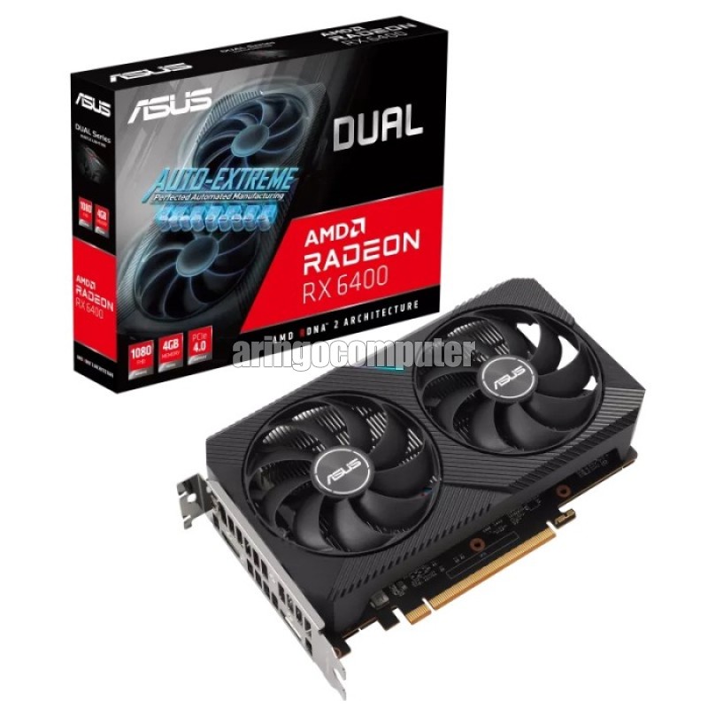 VGA Asus DUAL RADEON RX6400 4GB DDR6