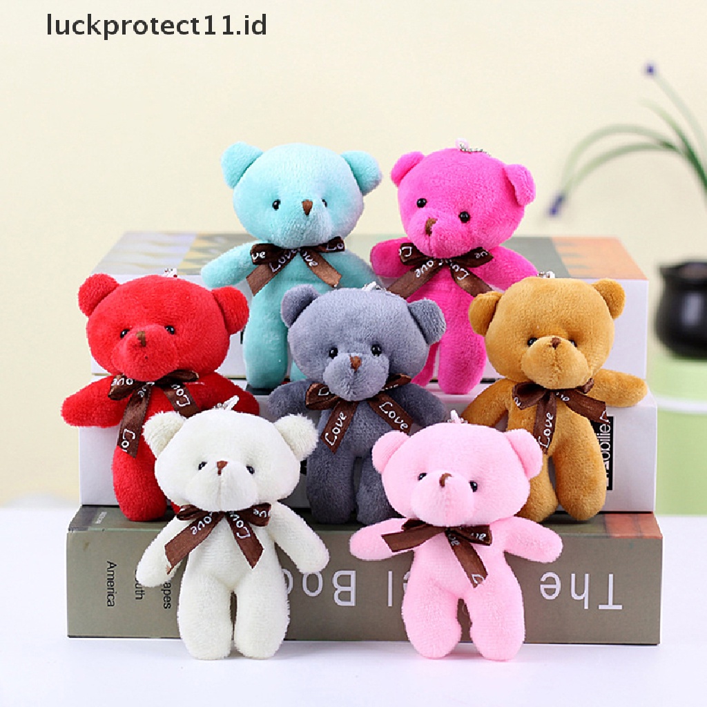 /Fashion Hot// Fashion Hot// Bear Plush Toys Mini Teddy Bear Boneka Mainan Beruang Liontin Kostum Kreatif Liontin Pesta Pernikahan Gantungan Kunci Tas Liontin Boneka Boneka.