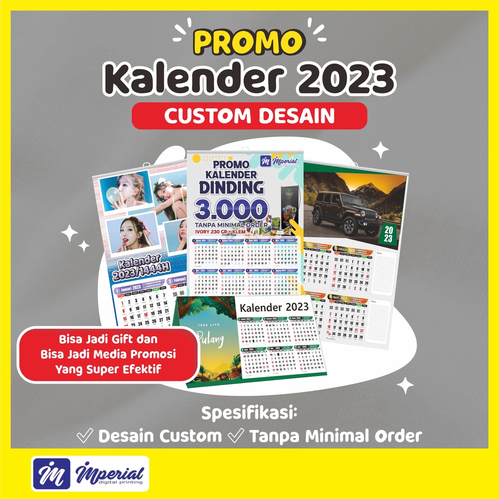 

Cetak Kalender Dinding 2023 Custom Desain