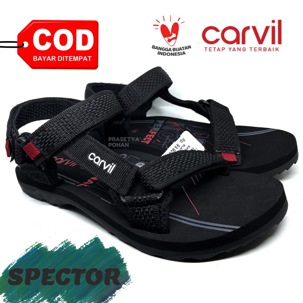 Sandal Gunung Pria Carvil Original Anti Air - Sendal Gunung Carvil Original