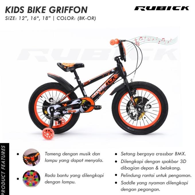 Sepeda Anak 12 16 18 Genio Rubick Griffon #Original