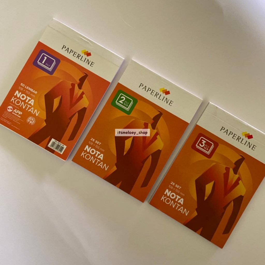 

(1 Pcs) BUKU NOTA KONTAN PAPERLINE / NOTA KONTAN 1 PLY 2 PLY 3 PLY / BUKU NOTA KECIL