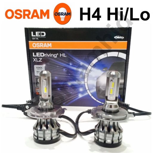 Lampu LED Mobil H4 Hi/Lo OSRAM XLZ New Generation Bohlam Putih LED Plus Gratis 2pcs T10 Still Putih