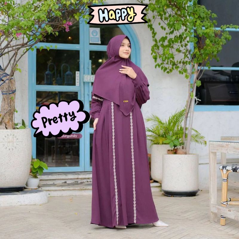 ALIRA SYARI - Baju Gamis Busui Dress Wanita Fashion Muslim Ukuran M L XL XXL 3XL 4XL Jumbo Untuk Aca