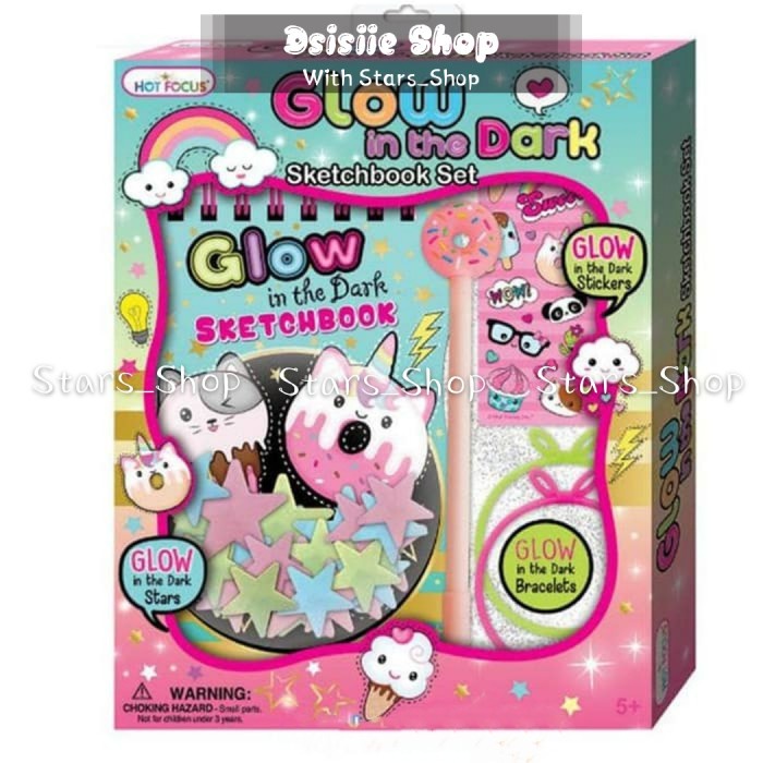

Pad Alat Buku Tulis Anak Karakter Unicorn Glow In The Dark Hot Focus Ori