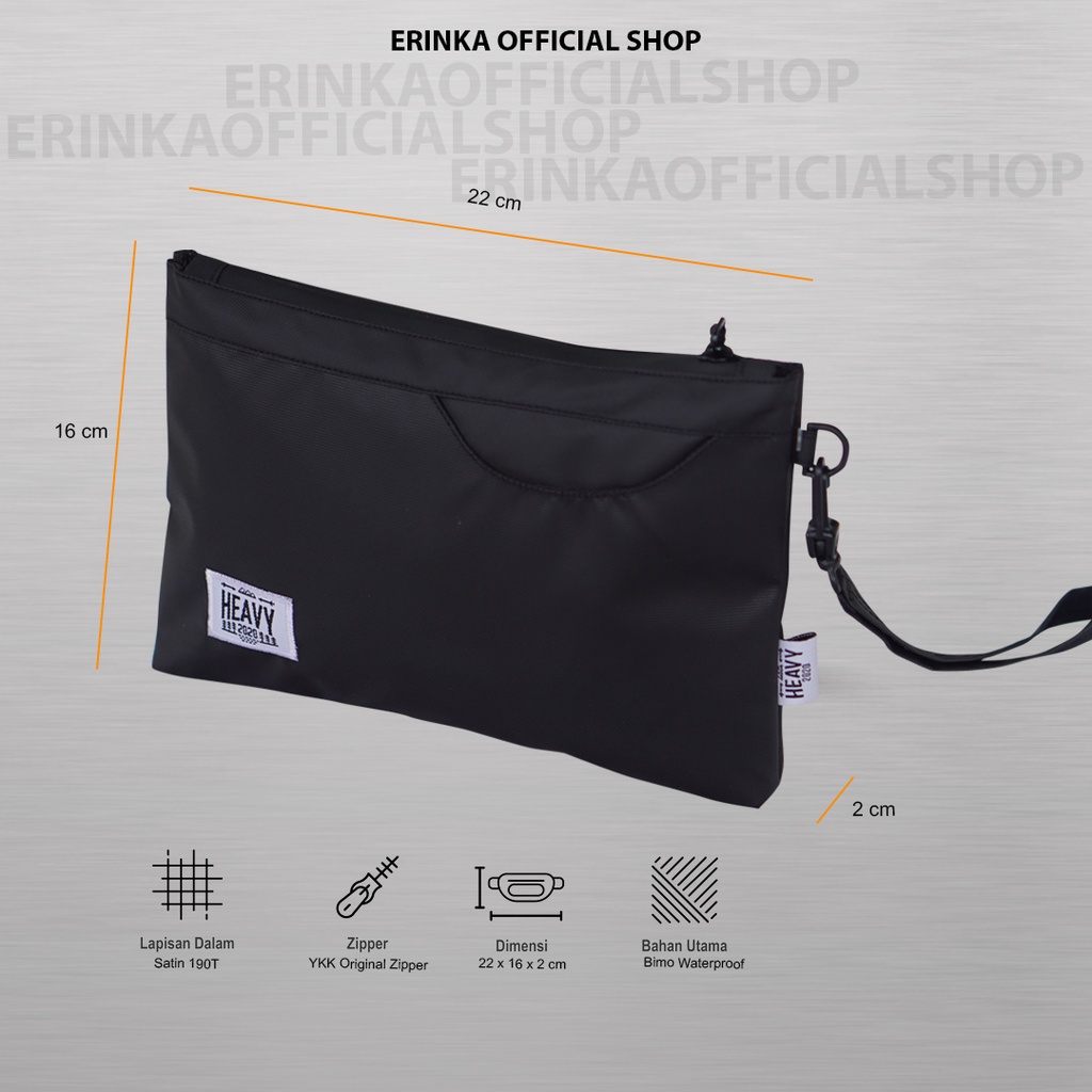 Heavybag Clucth ruver- Clutch Bag Pria Wanita Waterproof Tas Tangan Pria Wanita Anti Air Hand Bag River Pria Pouch Bag Pria Wanita