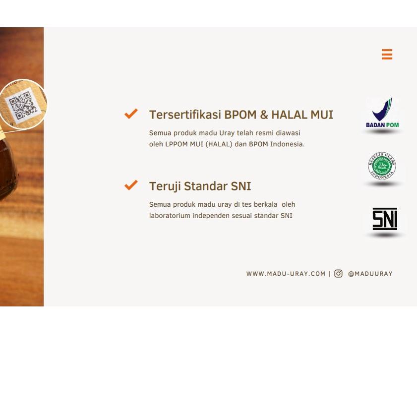 

GRATIS ONGKIR✅Madu Uray Grade A - Raw Natural Honey|SQ2