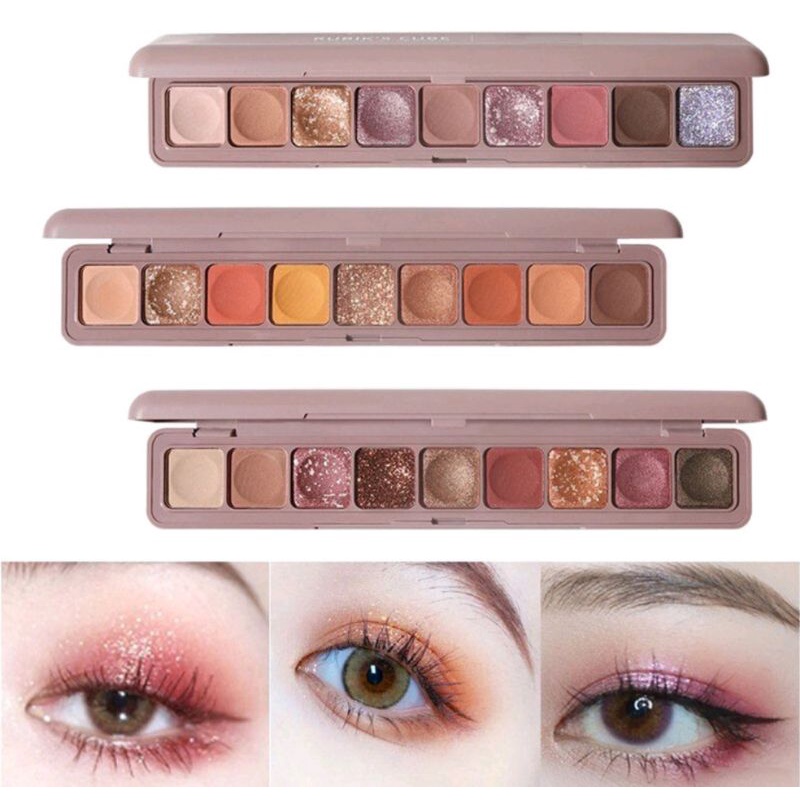 Eyeshadow Lameila 3600 palette 9 warna gliter berkualitas