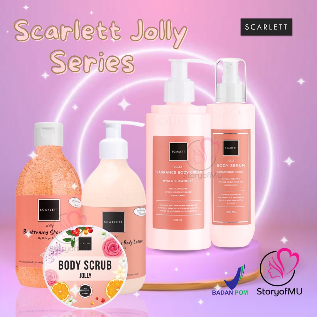 Jual SCARLETT Jolly Series Brightening Body Lotion Shower Cream