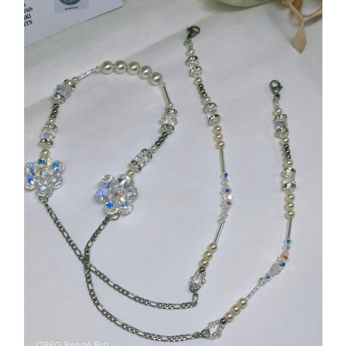 

tali masker lanyard strap swarovski t-ayleilay Murah