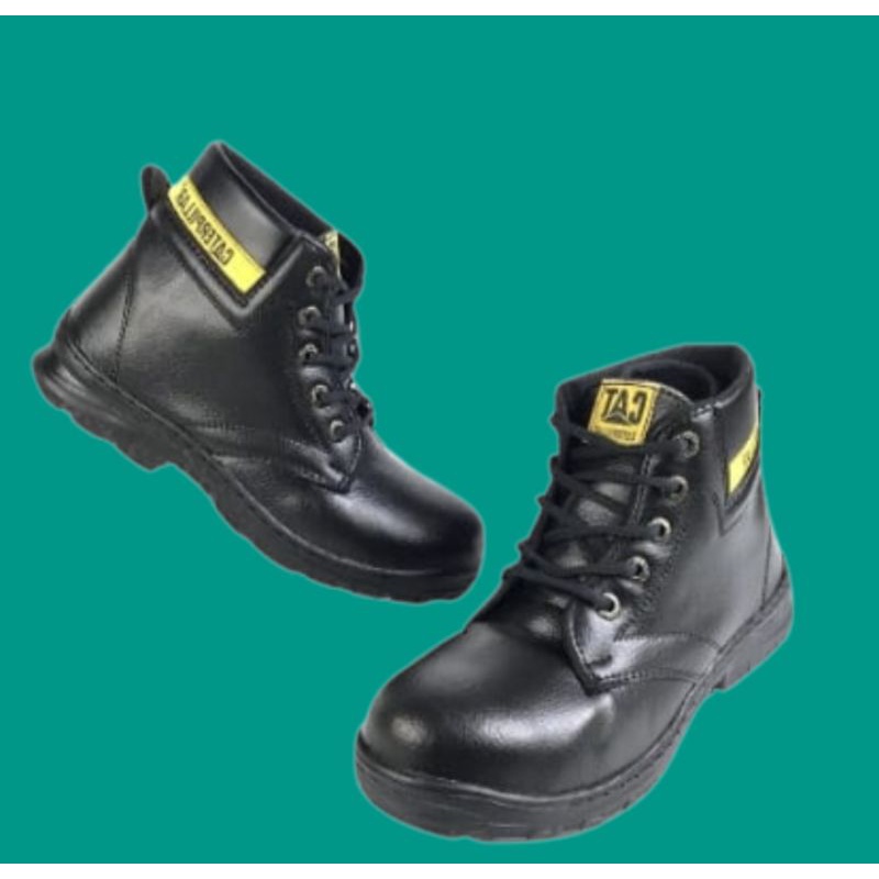 Sepatu safety boot pria sepatu safety ujung besi sepatu kerja proyek sepatu sefti cowok termurah