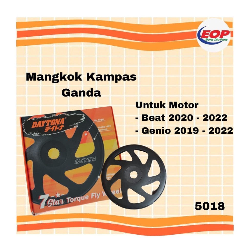 Mangkok Kampas Ganda Original Daytona Beat (2020-2022) Genio (2019-2022) 5018