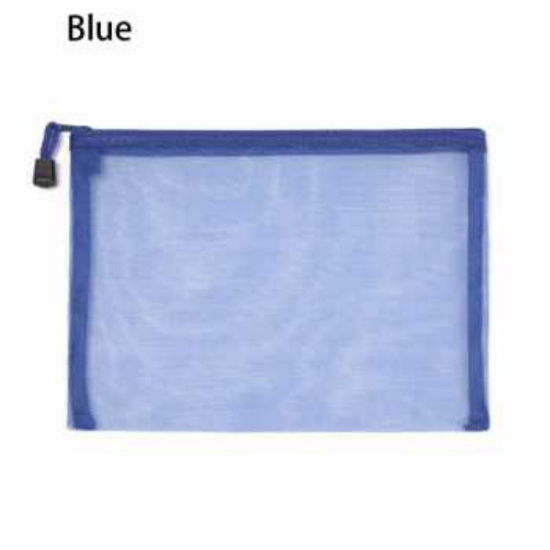 

Tempat Pensil Jaring Transparan Document Organizer Zipper Bag size A5