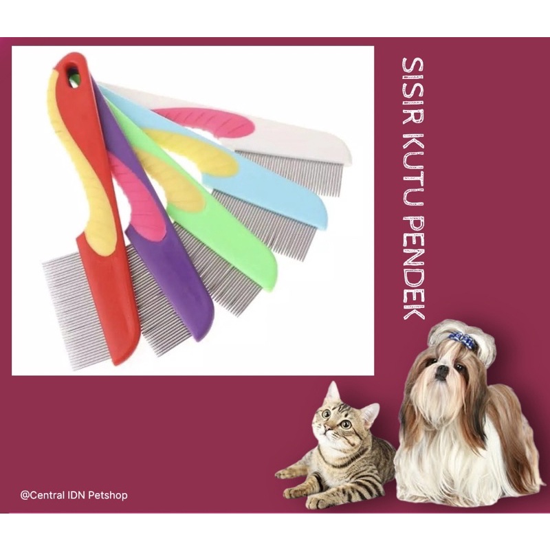 SISIR KUTU KUCING ANJING - SISIR KUTU PENDEK