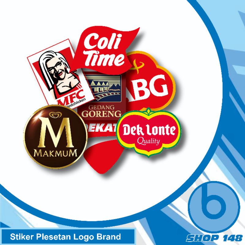 stiker plesetan merk brand logo/stiker plesetan/stiker lucu/stiker helm/stiker motor