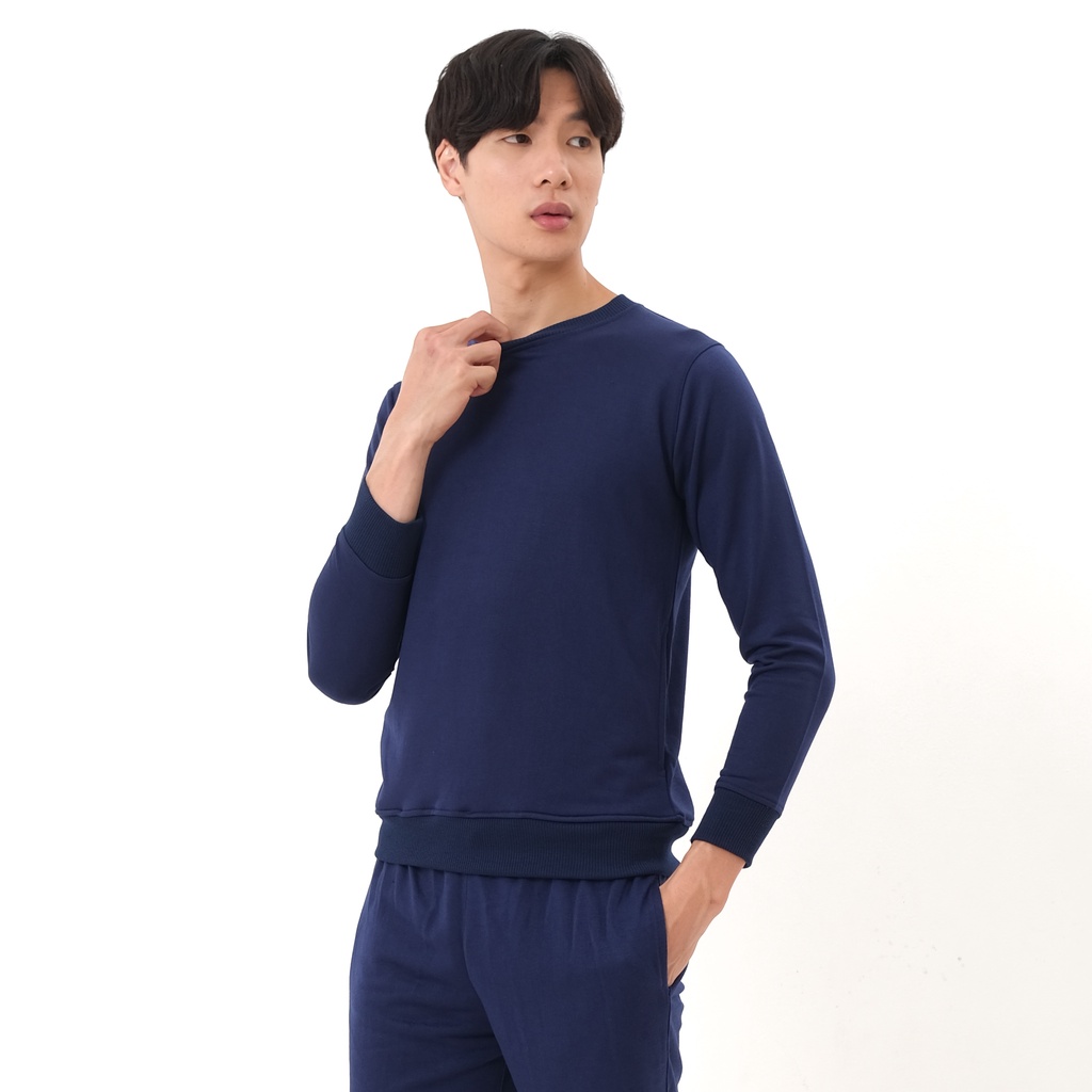 SANVANINA Sweater Crewneck Navy | Sweatshirt Crewneck Navy C-01D