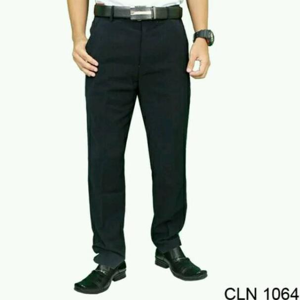 Celana Formal Pria Kerja Reguler Standar Kantor Bahan Kain Teflon Size 27 - 38 Murah Adem Nyaman • P