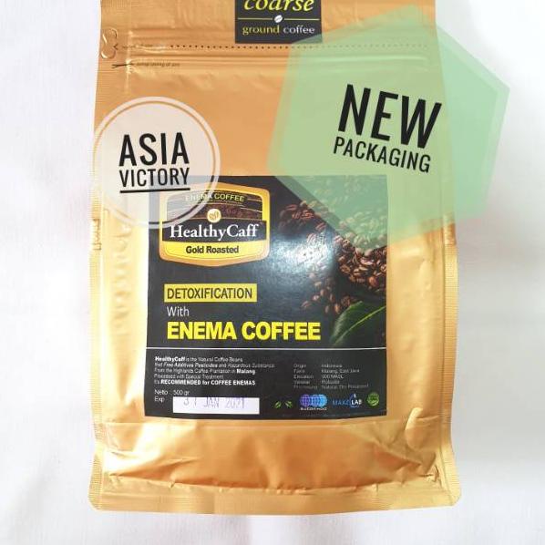 

❤[PROMO MURAH!!!]❤ HealthyCaff 500gr Gold Light Roasted/Healthy Caff Kopi Organik Enema Coffee