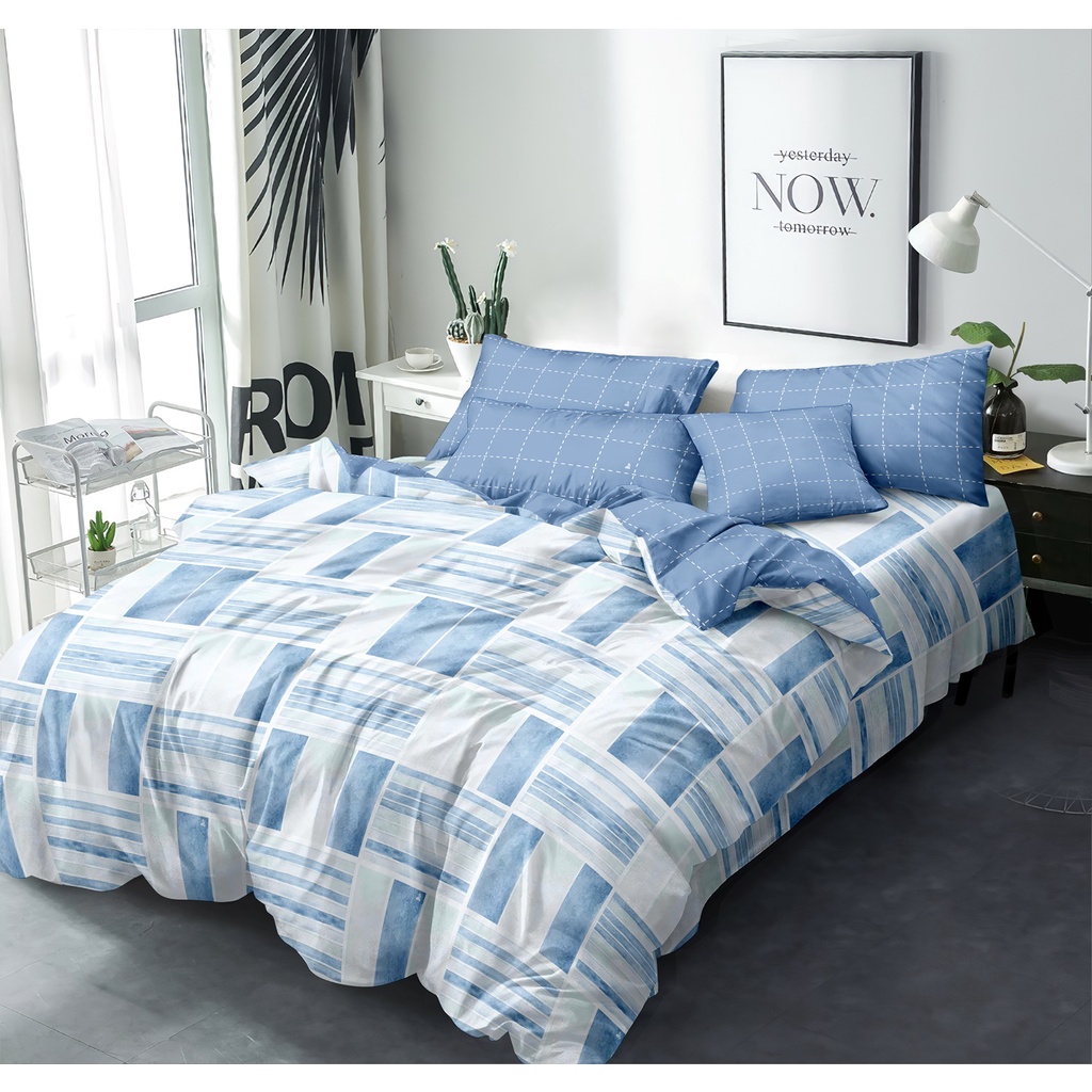 Internal - Bed Cover Set Queen 160x200 Tinggi 25 Fitted - Darin