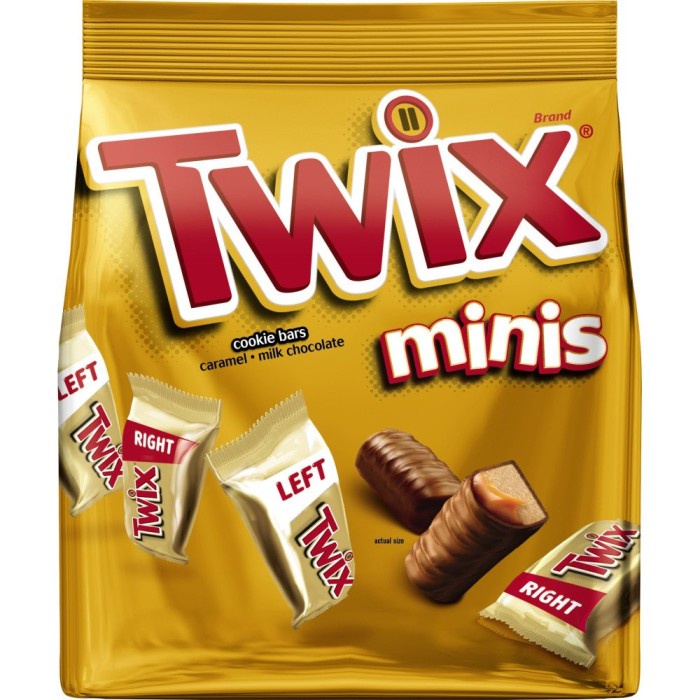 

TWIX Minis Sharing Size Caramel Chocolate Cookie Bar Candy 275 gr USA