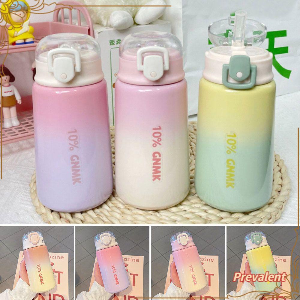Preva 400ml Thermal Mug Hadiah Cangkir Sedotan Gradiasi Dream Stainless Steel