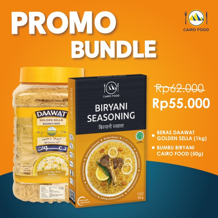 

Bundle Beras Basmati dan Bumbu Biryani