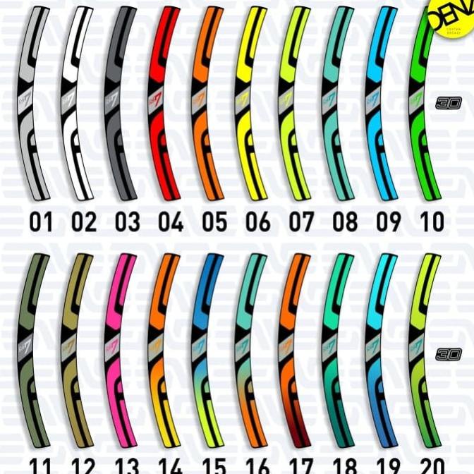 Diskon [COD] Decal rim Enve M730 Rim 20 inch 22 inch stiker velg sepeda lipat 20