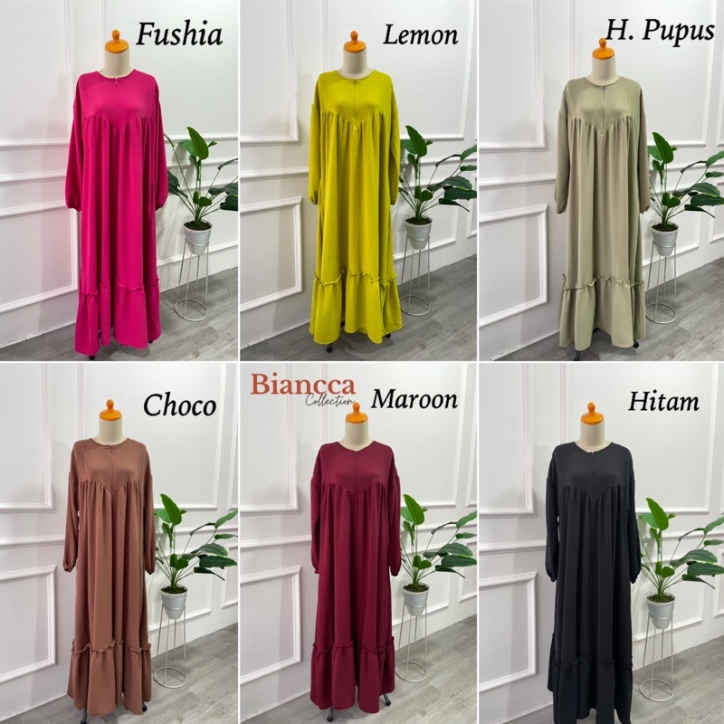 SALSA GAMIS - GAMIS CRINKLE GAMIS LEBARAN KANTONG KANAN KIRI