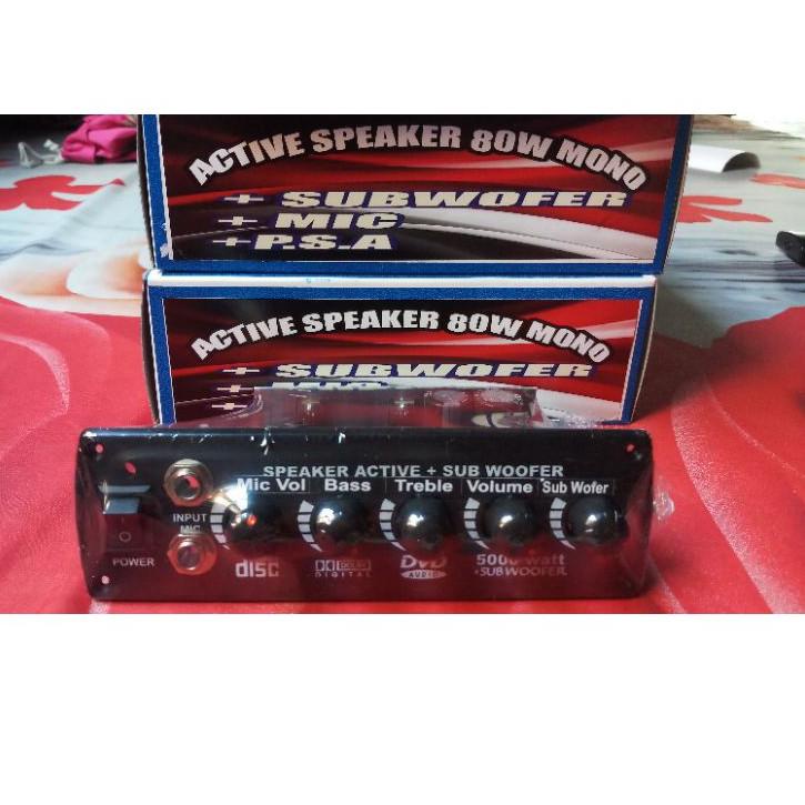 Harga Termurah Kit Speaker Aktif  Mono XBR Subwofer+mic