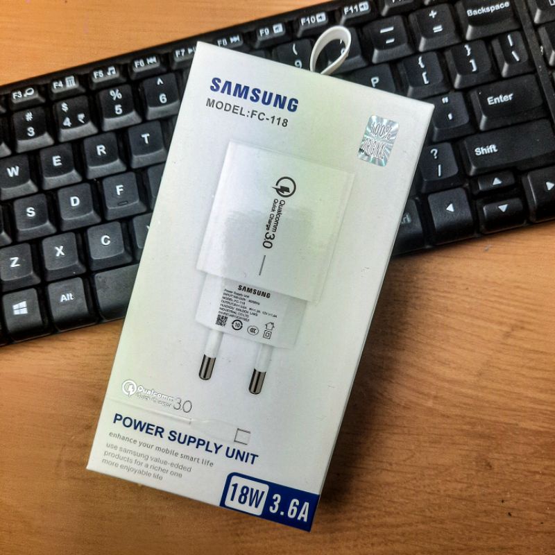 TREVEL CHARGER HP SAMSUNG FAST CHARGING 100% ORI