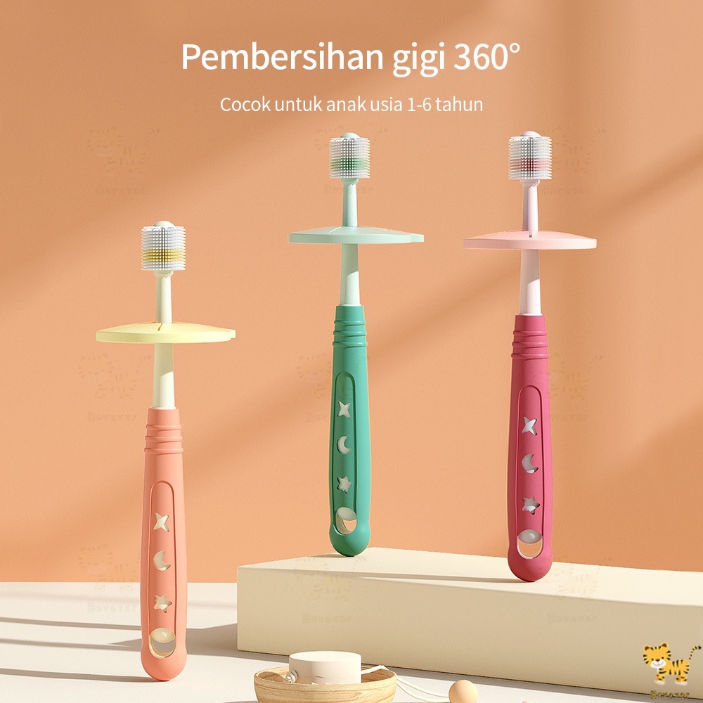 sikat gigi bayi anak baby toothbrush/sikat gigi anak 360 nano - Aikat Gigi Anak Bahan Silicone