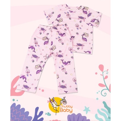 Babyhai Short Sleeve Tencel Pyjamas | Piyama Pendek + Cln Panjang CPR