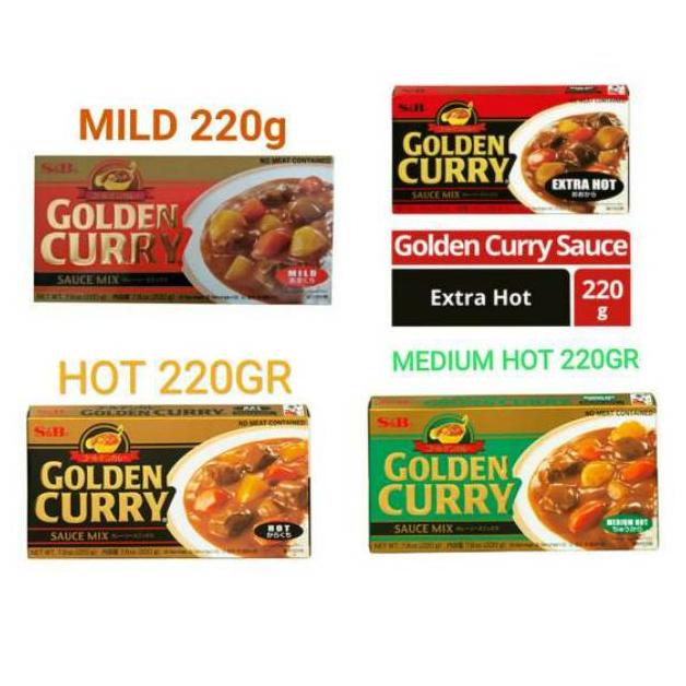 

[BAYAR DITEMPAT] S&B Golden Curry 220g Bumbu Kari Jepang 220g