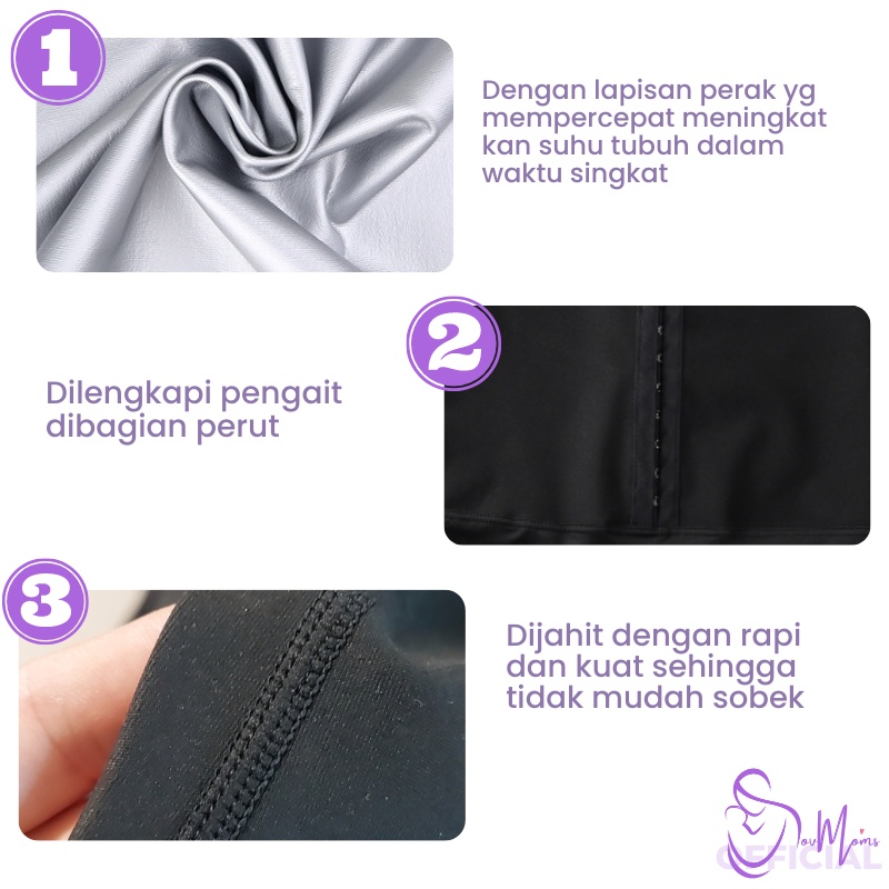 Celana Panjang Senam Wanita Pelangsing Perut Paha Highwaist Celana Pembakar Lemak Celana Gym Fitness Senam Aerobic Legging Elastis Pakaian Olahraga Celana Silver Kancing Import Premium Terbaru Terlaris