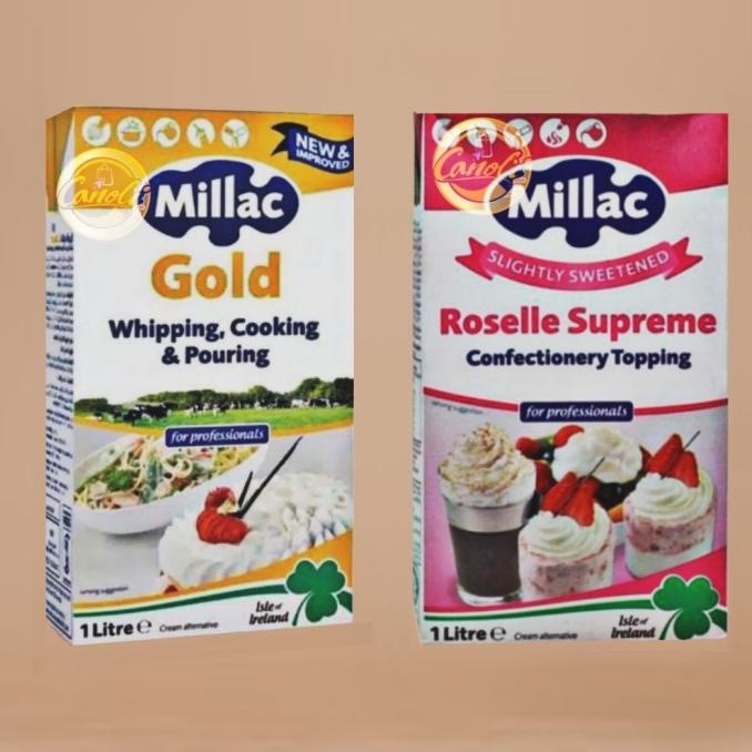 

millac gold whipping cream 1 liter / roselle supreme / 1ltr / milac TERLARIS TERPERCAYA ORIGINAL